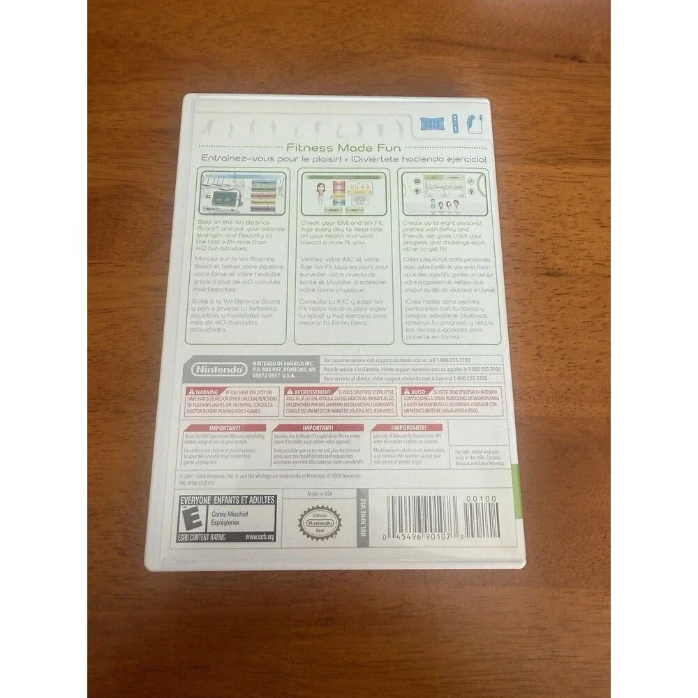 Nintendo Wii Fit (Nintendo Wii) Complete w/ Case, Disc & Manual Tested